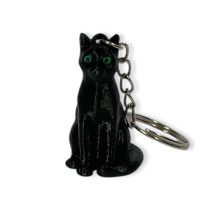 "Katė" raktų pakabukas su pasirinktomis spalvomis